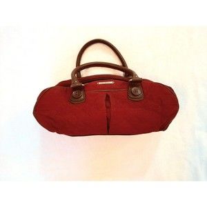 Vera Bradley Red Corduroy Canyon Collection Hand Bag Purse